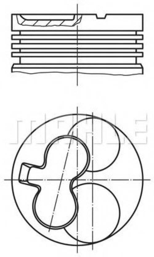 Piston OPEL ASTRA F Combi (51, 52) (1991 - 1998) MAHLE ORIGINAL 629 20 01 piesa NOUA