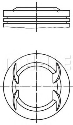 Piston OPEL COMBO Combi (2001 - 2016) MAHLE ORIGINAL 012 23 00 piesa NOUA