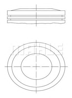 Piston OPEL CORSA C (F08, F68) (2000 - 2009) MAHLE ORIGINAL 012 10 00 piesa NOUA