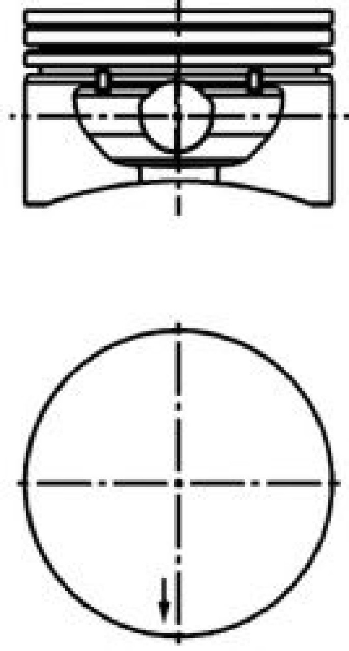 Piston OPEL VECTRA B (36) (1995 - 2002) KOLBENSCHMIDT 40380600 piesa NOUA