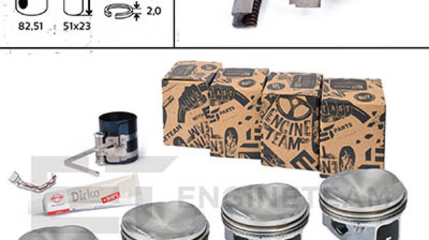 Piston (PM006100ET ET ENGINETEAM) AUDI,SEAT,SKODA,VW