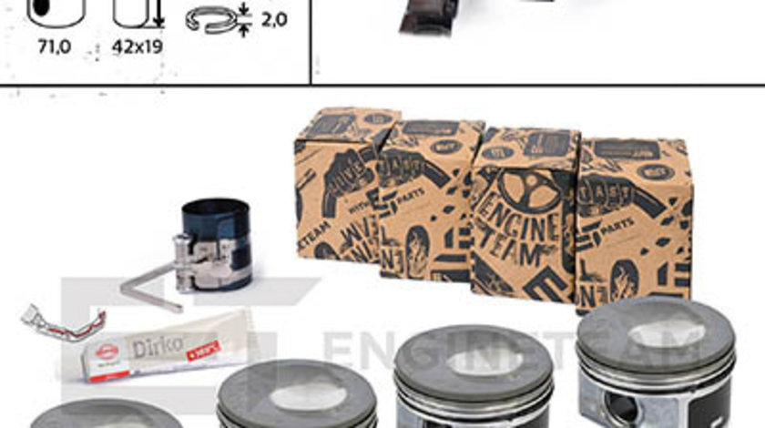 Piston (PM006600ET ET ENGINETEAM) AUDI,SEAT,SKODA,VW