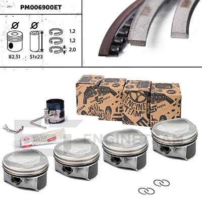 Piston (PM006900ET ET ENGINETEAM) AUDI,SEAT,SKODA,VW