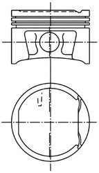 Piston RENAULT KANGOO Express (FW0/1) (2008 - 2016) KOLBENSCHMIDT 99746600 piesa NOUA