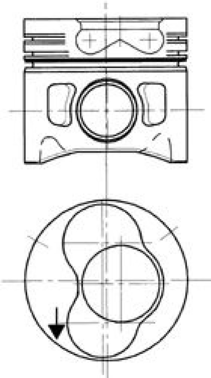 Piston SEAT LEON (1M1) (1999 - 2006) KOLBENSCHMIDT 94427710 piesa NOUA