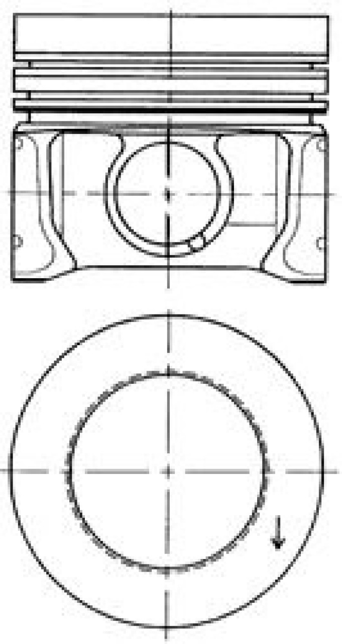 Piston SEAT LEON (1P1) (2005 - 2012) KOLBENSCHMIDT 41095620 piesa NOUA