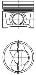 Piston SEAT LEON (1P1) (2005 - 2012) KOLBENSCHMIDT 40408620 piesa NOUA