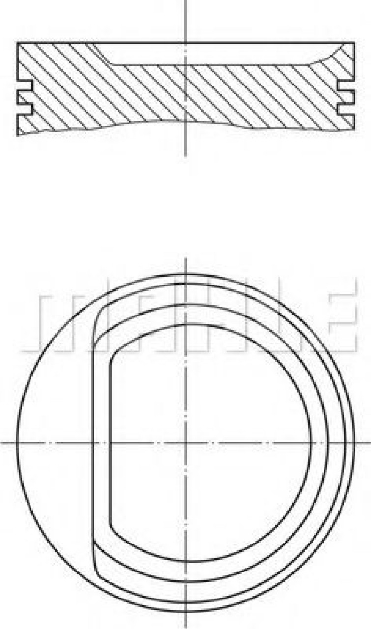 Piston SKODA FABIA I (6Y2) (1999 - 2008) MAHLE ORIGINAL 030 71 00 piesa NOUA
