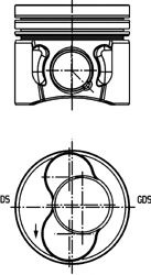 Piston SKODA ROOMSTER (5J) (2006 - 2015) KOLBENSCHMIDT 40422600 piesa NOUA