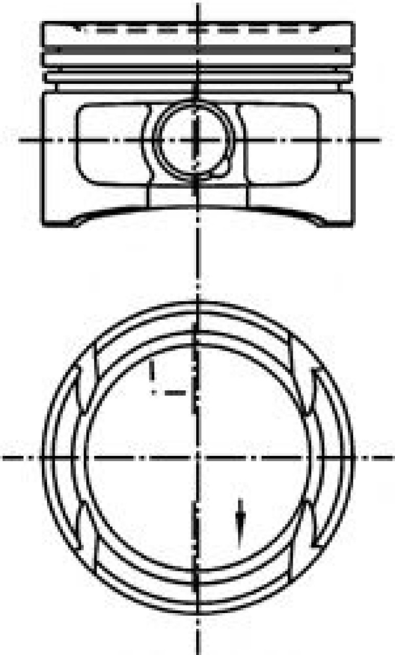 Piston VW CADDY II Combi (9K9B) (1995 - 2004) KOLBENSCHMIDT 99562600 piesa NOUA