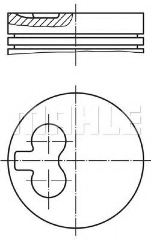 Piston VW CADDY II Pick-up (9U7) (1996 - 2000) MAHLE ORIGINAL 029 82 12 piesa NOUA