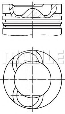 Piston VW CRAFTER 30-35 bus (2E) (2006 - 2016) MAHLE ORIGINAL 028 09 02 piesa NOUA