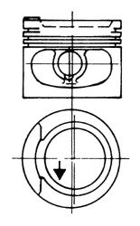 Piston VW GOLF III Variant (1H5) (1993 - 1999) KOLBENSCHMIDT 93928620 piesa NOUA