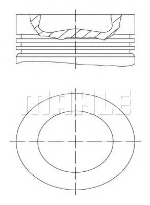 Piston VW PASSAT (362) (2010 - 2014) MAHLE ORIGINAL 028 PI 00116 000 piesa NOUA