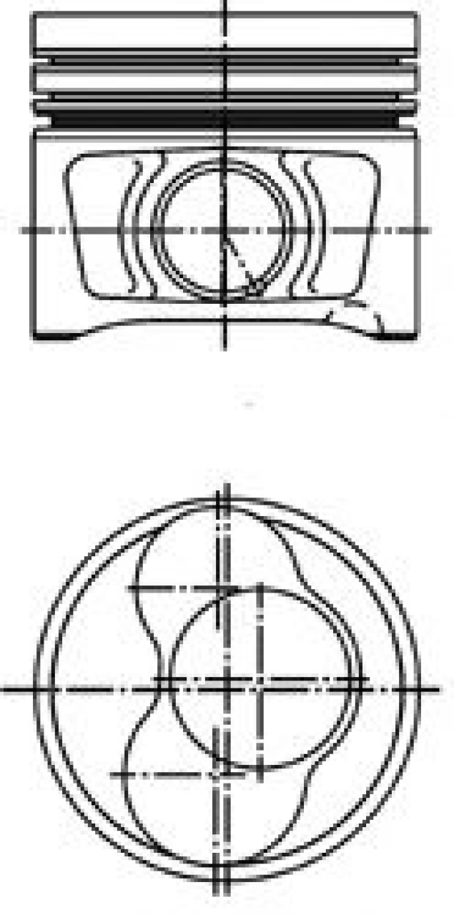 Piston VW PASSAT (3B3) (2000 - 2005) KOLBENSCHMIDT 40409600 piesa NOUA