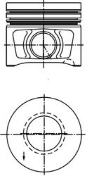 Piston VW PASSAT (3C2) (2005 - 2010) KOLBENSCHMIDT 40387620 piesa NOUA
