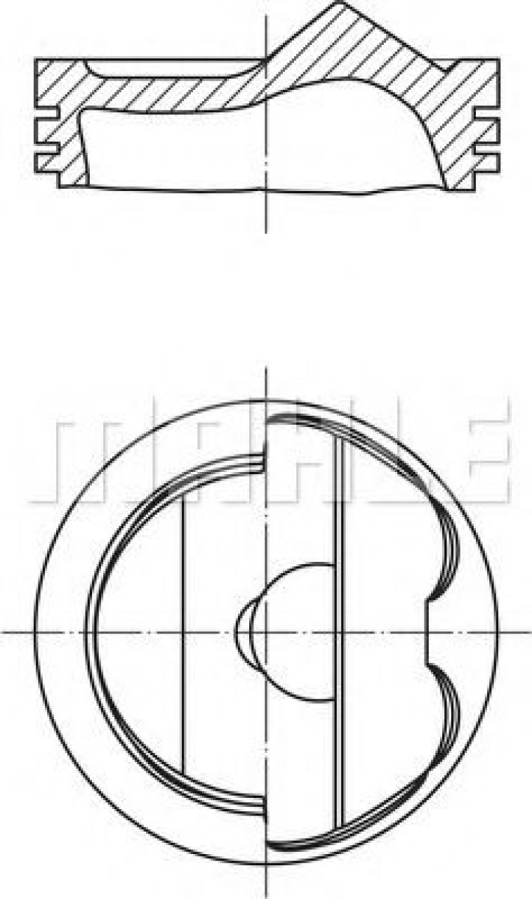 Piston VW PASSAT (3C2) (2005 - 2010) MAHLE ORIGINAL 028 04 02 piesa NOUA