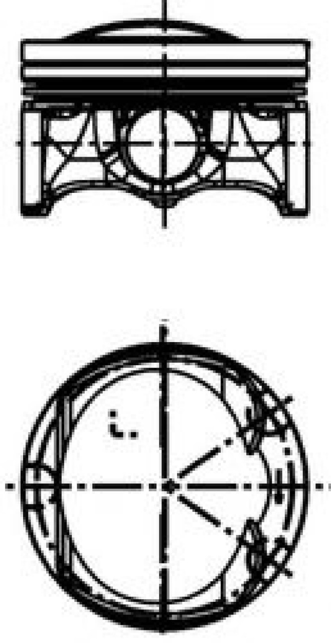 Piston VW PASSAT Variant (3C5) (2005 - 2011) KOLBENSCHMIDT 40251610 piesa NOUA