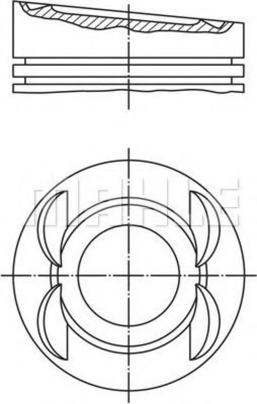 Piston VW PHAETON (3D) (2002 - 2016) MAHLE ORIGINAL 028 03 00 piesa NOUA