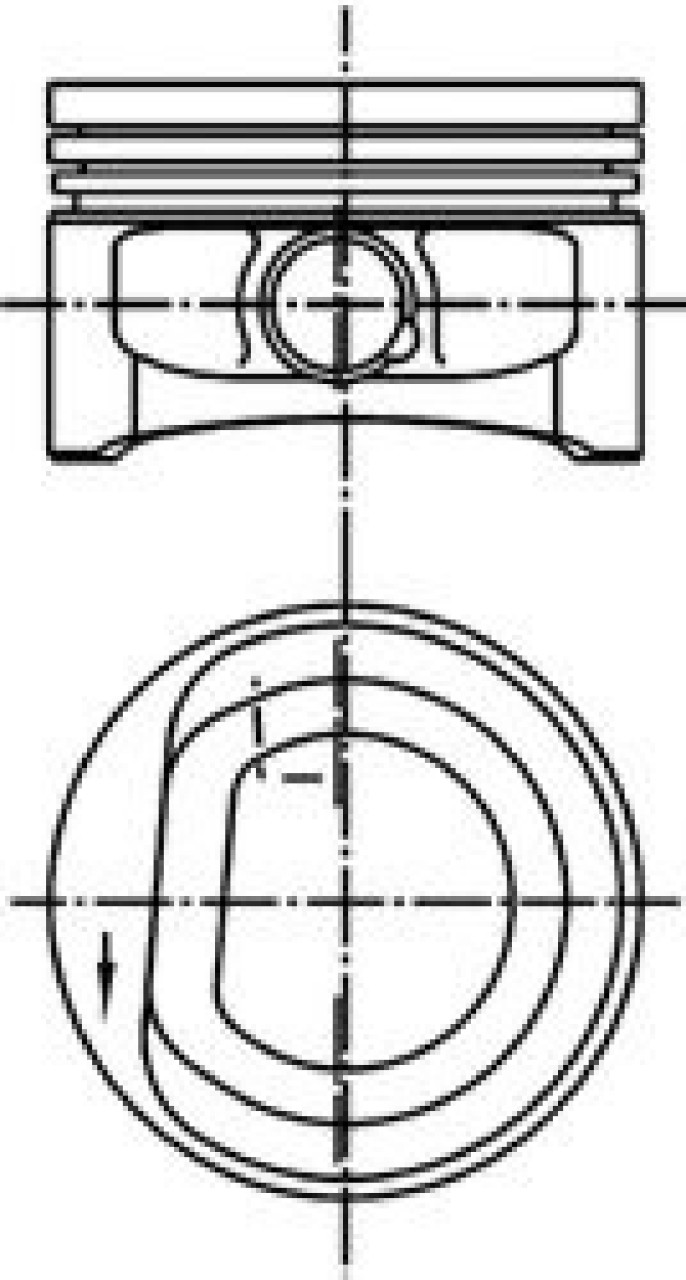 Piston VW POLO (9N) (2001 - 2012) KOLBENSCHMIDT 99452600 piesa NOUA