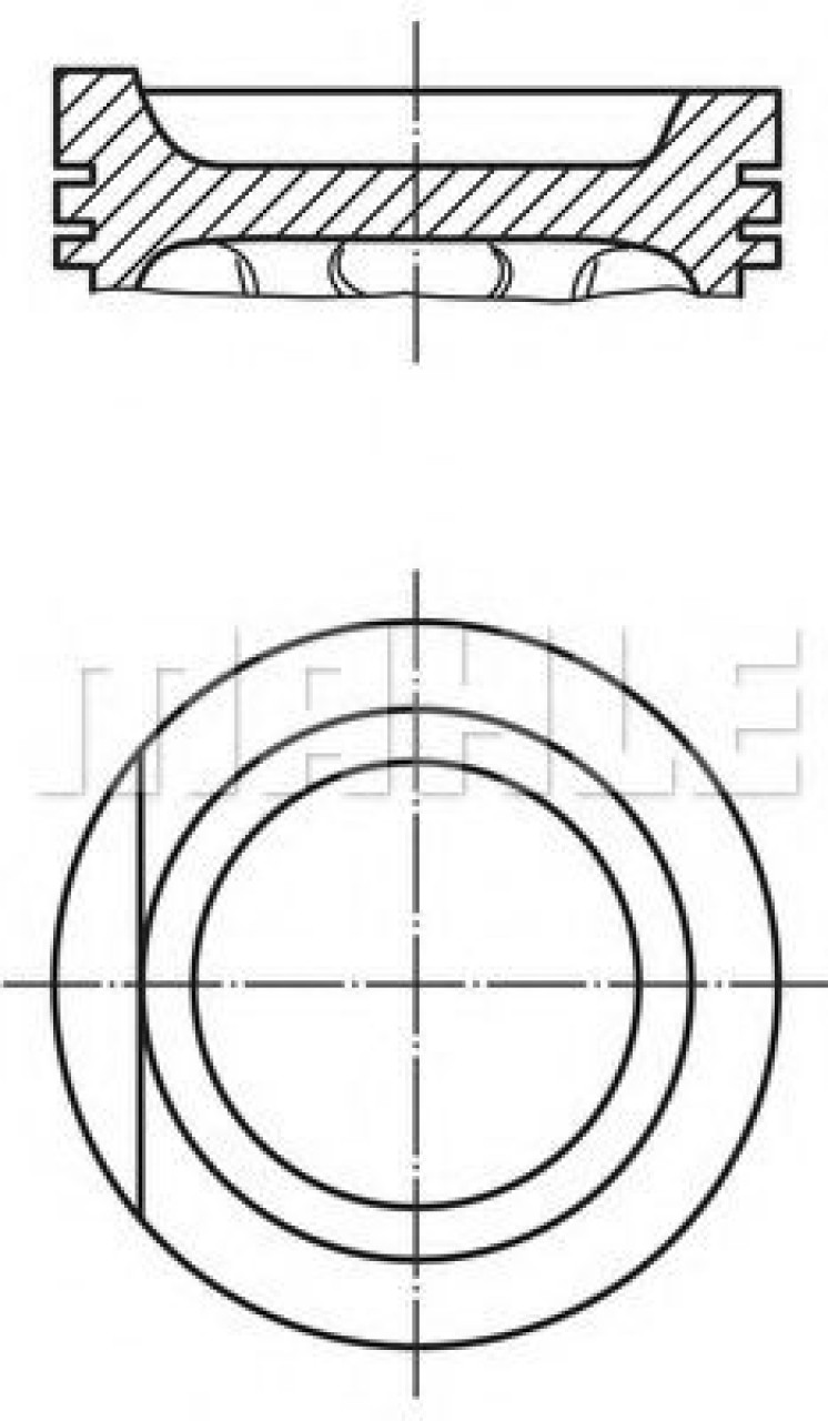 Piston VW POLO Variant (6KV5) (1997 - 2001) MAHLE ORIGINAL 034 75 02 piesa NOUA