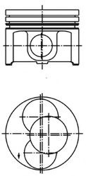 Piston VW POLO Variant (6KV5) (1997 - 2001) KOLBENSCHMIDT 40092700 piesa NOUA