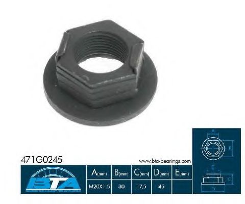 Piulita,ax FORD COURIER (J3, J5) (1996 - 2016) BTA 471G0245BTA piesa NOUA