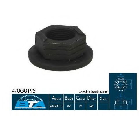 Piulita ax, planetara FORD FUSION (JU) (2002 - 2012) BTA 470G0195BTA piesa NOUA