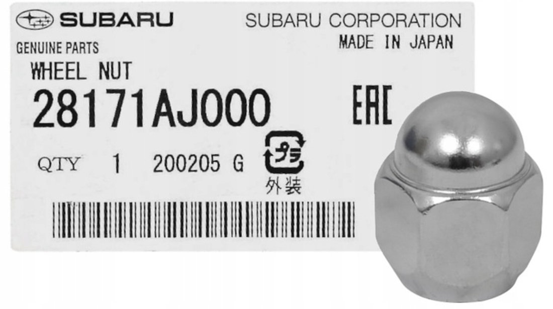 Piulita Roata Oe Subaru Brz 2012→ 28171AJ000