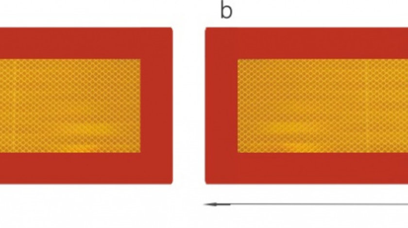 Plăci De Marcare Reflectorizante Din Spate Tw-p2/rr 101-01w-71 (2 Buc) Amio E52299