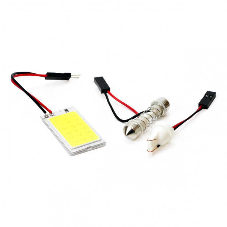 Placă Luminoasă Led Classic T10 W5w C5w 1xcob-18 12v Amio 01621