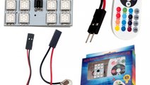 Placa Led RGB 22X32MM Cu Telecomanda 12 SMD 5050 R...