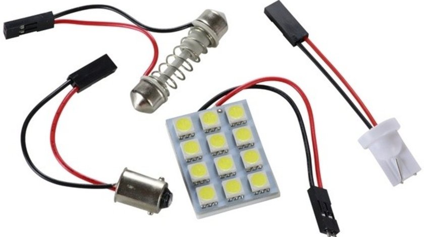 Placa LED SMD 5050 45*25mm 12V lumina alba calda COD: PT8 VistaCar