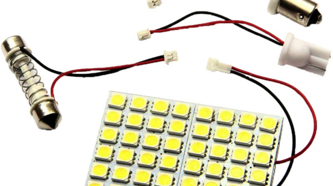 Placa Led SMD 5050 58 x 43MM 12V Lumina Alba Calda Cod PT6 110618-6