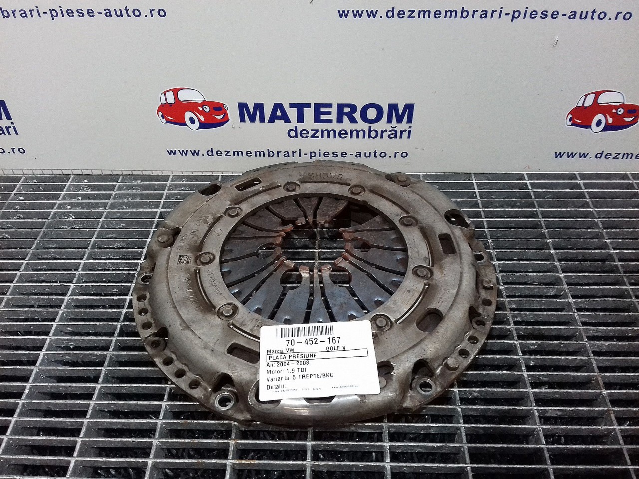 PLACA PRESIUNE VW GOLF V 1.9 TDI - (2004 2008)