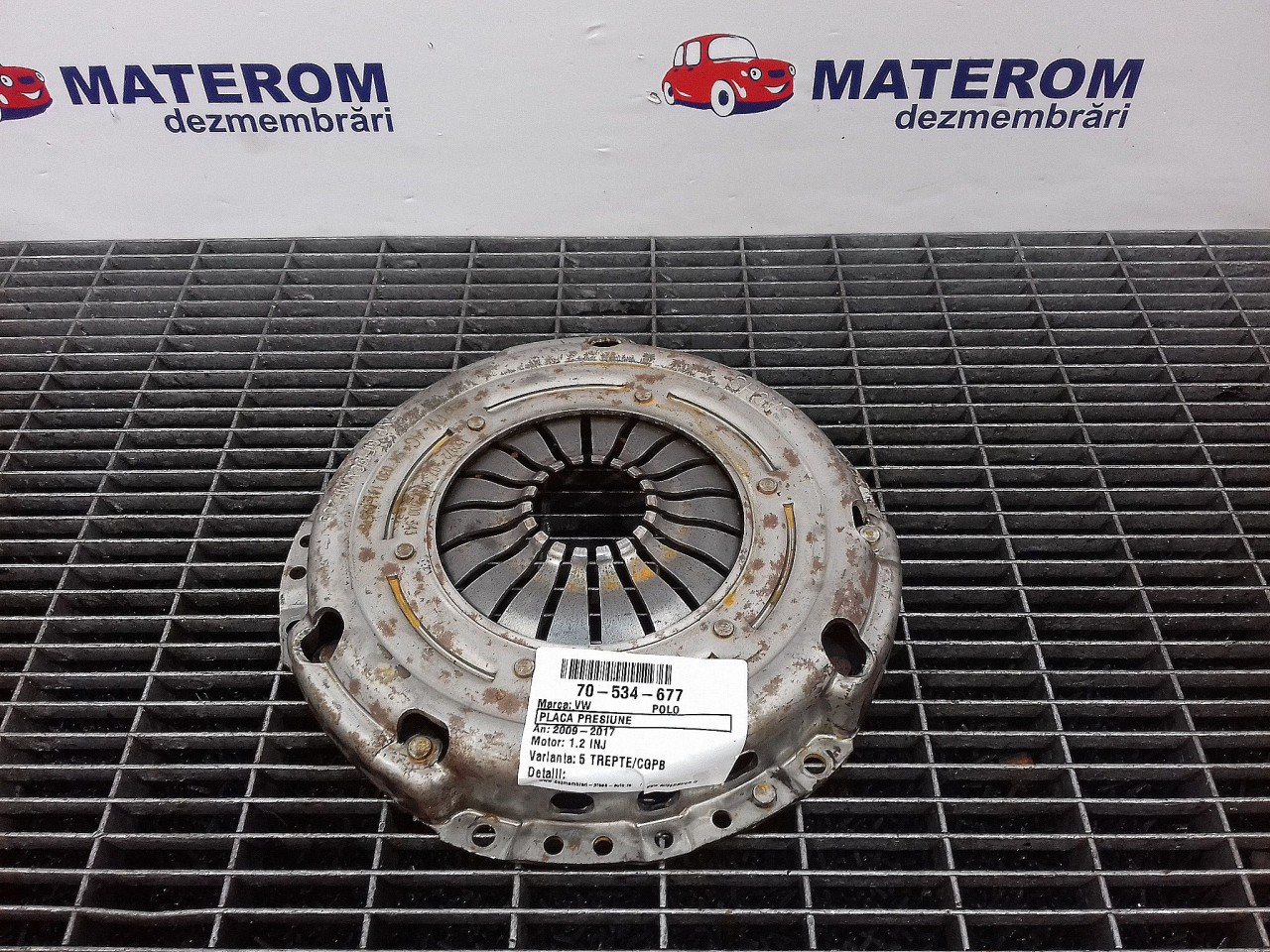 PLACA PRESIUNE VW POLO POLO 1.2 INJ - (2009 2014)