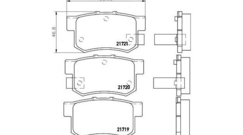 Placute de frana Acura VIGOR 1991-1994 #2 032502