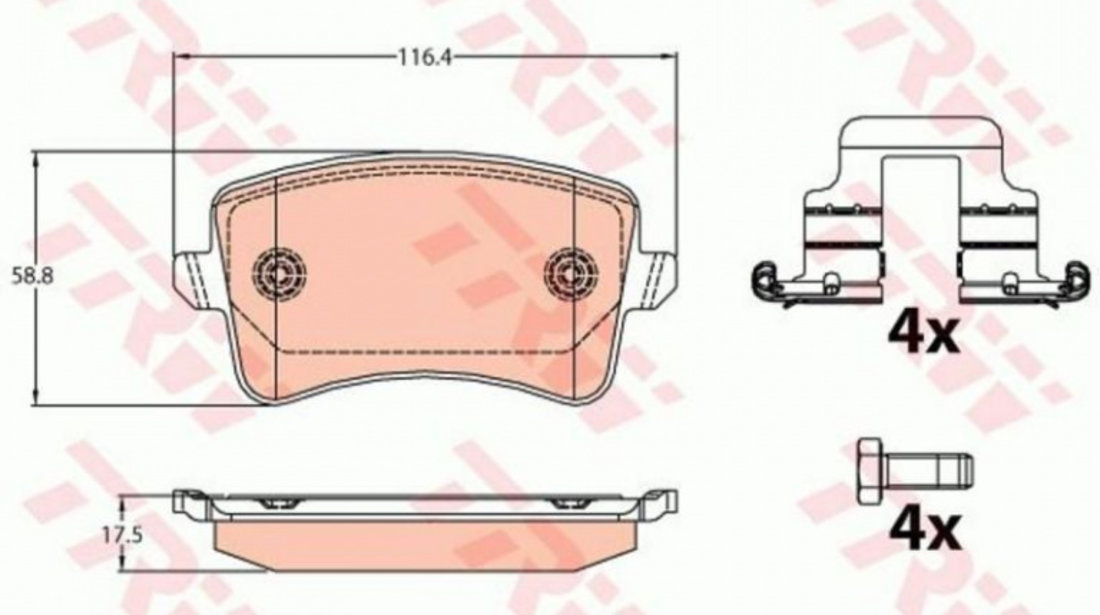 Placute de frana Audi AUDI A4 Avant (8K5, B8) 2007-2016 #3 0986494254