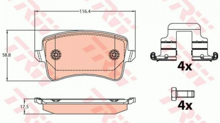 Placute de frana Audi AUDI A4 Avant (8K5, B8) 2007-2016 #3 0986494254