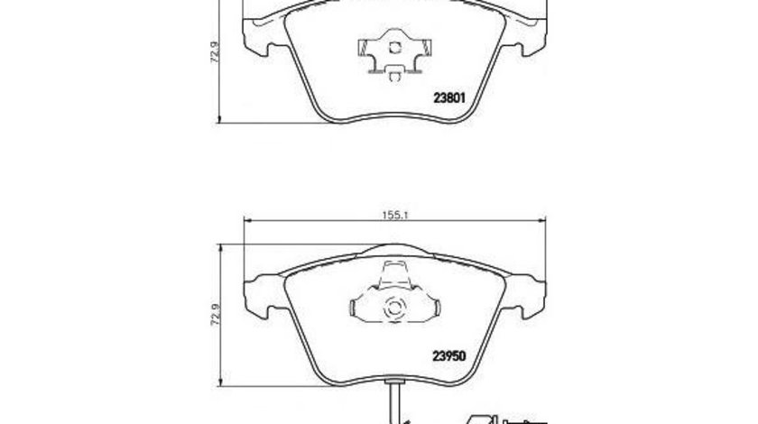 Placute de frana Audi AUDI A4 Cabriolet (8H7, B6, 8HE, B7) 2002-2009 #3 0252395020W