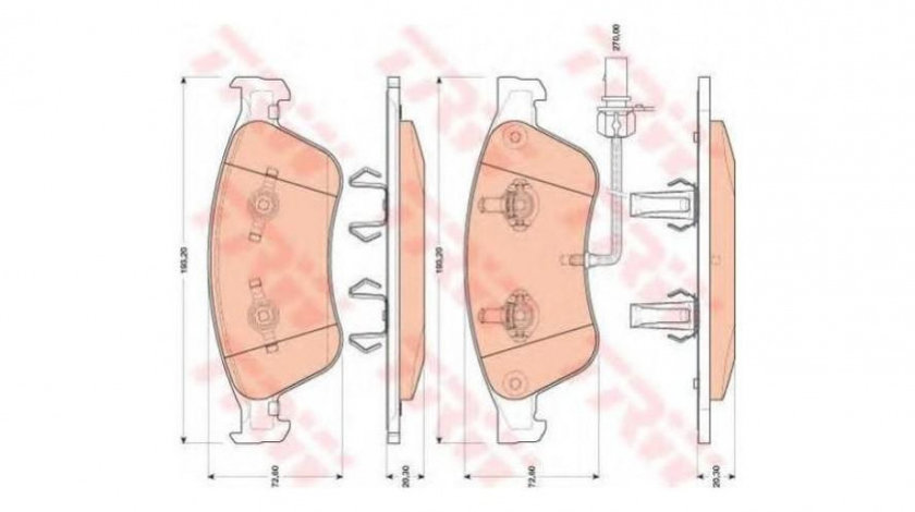 Placute de frana Audi AUDI A8 (4E_) 2002-2010 #2 105602