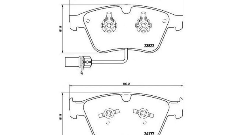 Placute de frana Bentley CONTINENTAL (2003-2016) #3 2382201