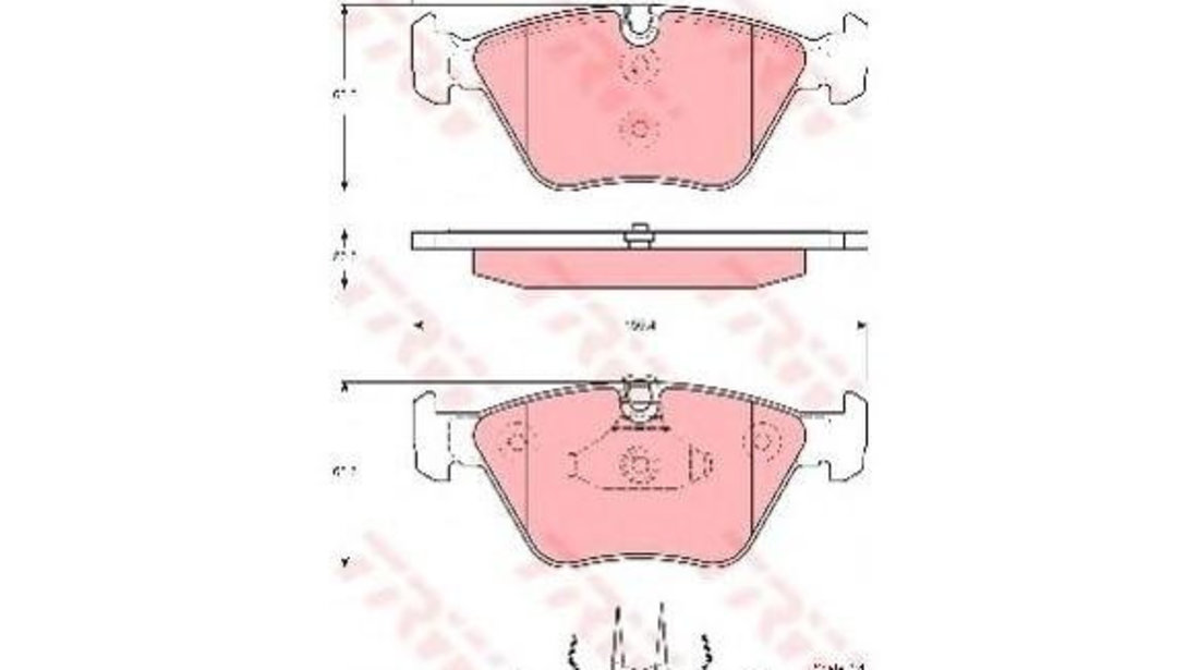 Placute de frana BMW 3 cupe (E46) 1999-2006 #2 027000