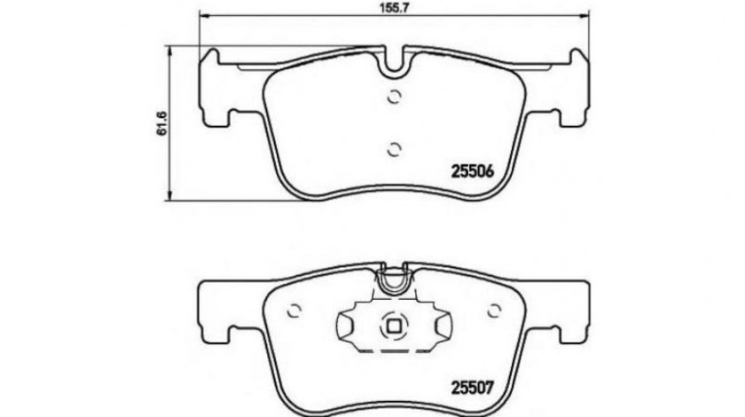 Placute de frana BMW 3 Touring (F31) 2011-2016 #2 147800