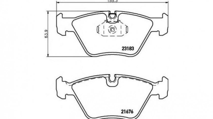 Placute de frana BMW X3 (E83) 2004-2016 #2 0252318320