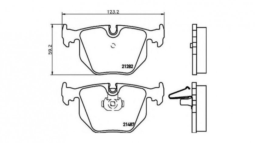 Placute de frana BMW X3 (E83) 2004-2016 #2 038120