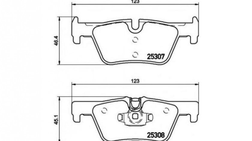 Placute de frana BMW X3 (F25) 2010-2016 #2 0986494554