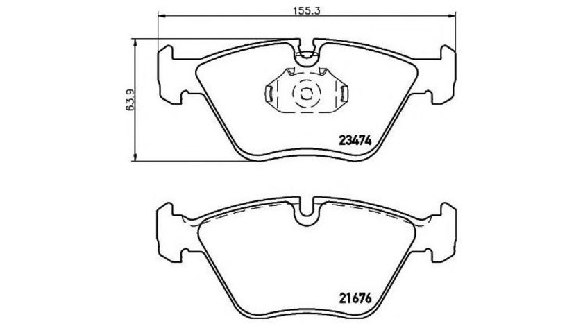 Placute de frana BMW Z3 cupe (E36) 1997-2003 #2 0986490640