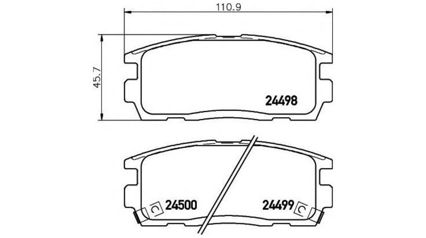 Placute de frana Chevrolet CAPTIVA (C100, C140) 2006-2016 #2 05P1323