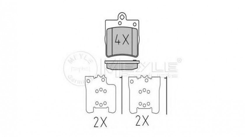 Placute de frana Chrysler CROSSFIRE 2003-2008 #2 0024207120